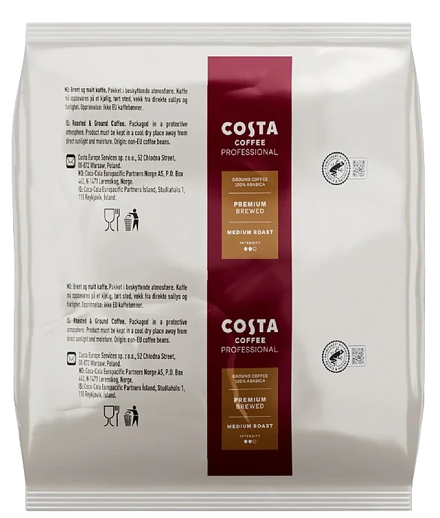 Costa Premium Brewed Medium Roast Filter Coffee Roast And Ground