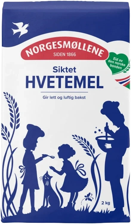 Hvetemel Siktet 4x2kg Møllerens