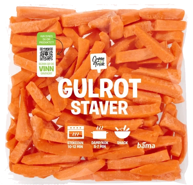 Gulrot Staver 400g