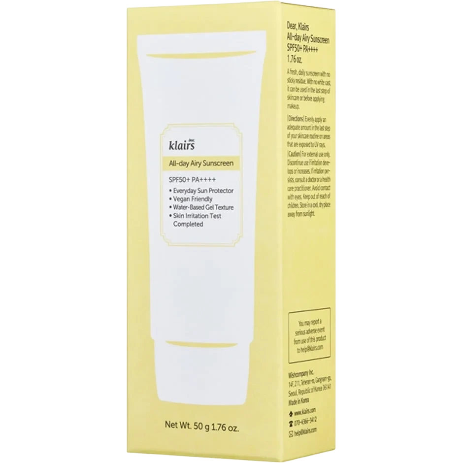 Klairs All-day Airy Sunscreen