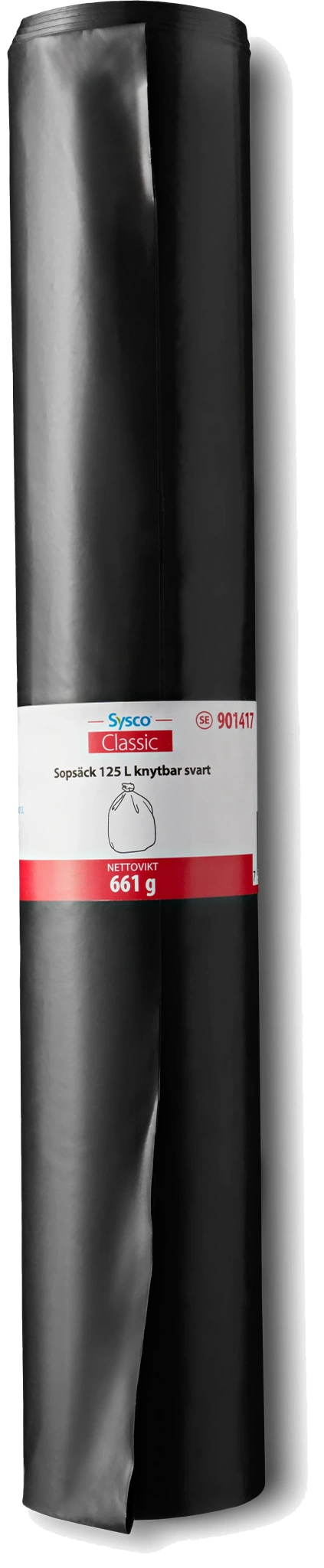 Sopsäck Coex Knyt 125L 40my Svart