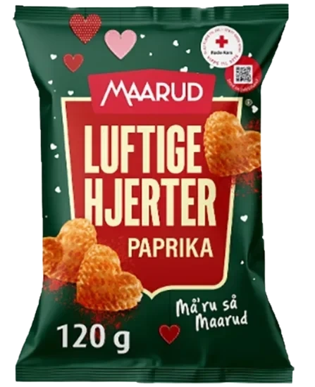 Luftige Hjerter Paprika 120g