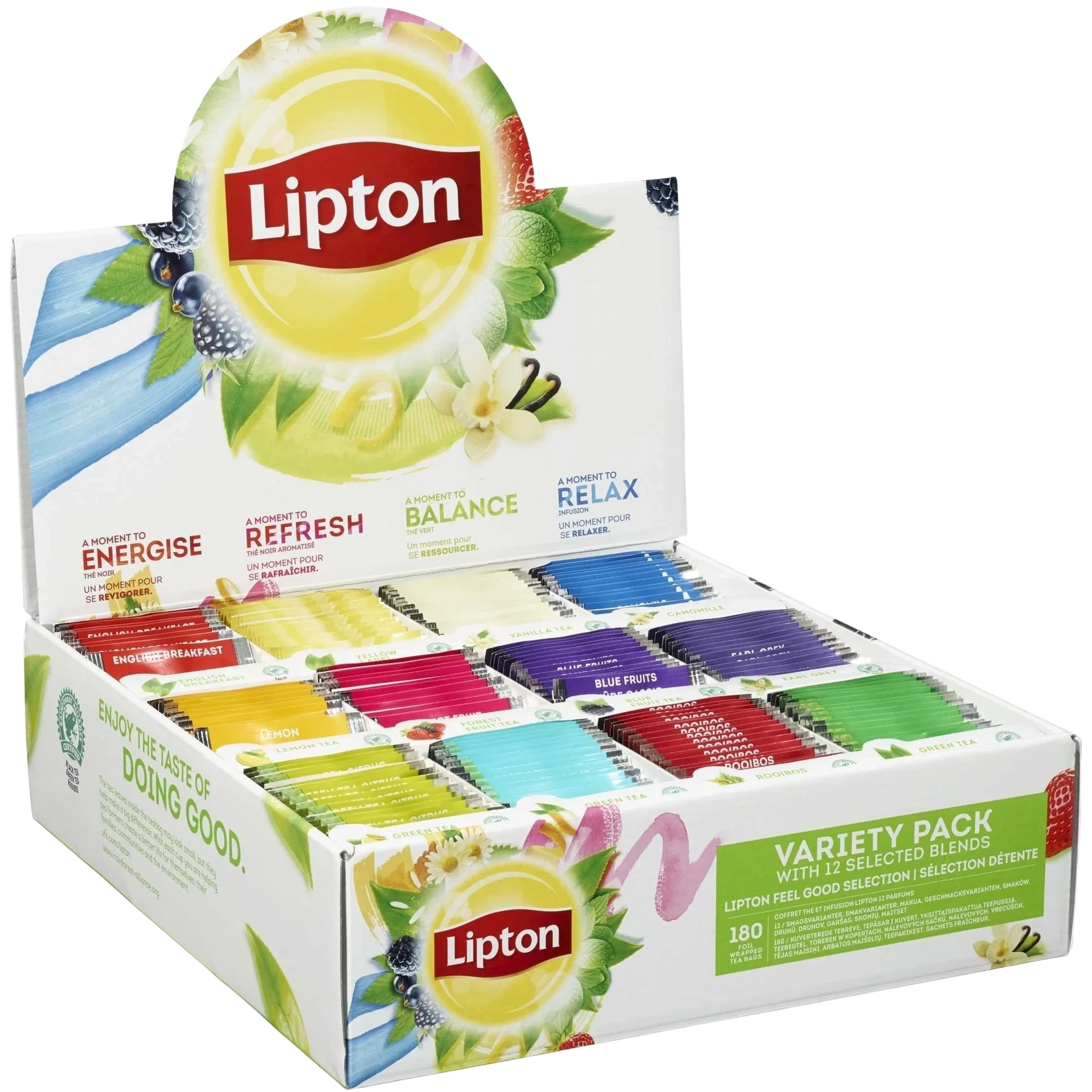 Lipton Assortert Displayboks Te 12x15poser