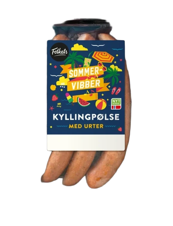 Kyllingpølse Urter 270g Folkets