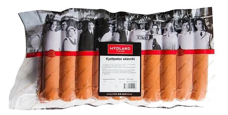 Kjøttpølse skinnfri frys   kg