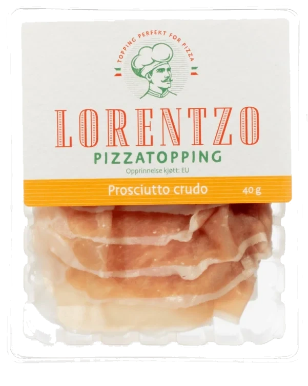 Pizzatopping Prosciutto Crudo 40g Lorentzo
