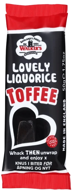 Liquorice Toffee Bar 50g Walkers