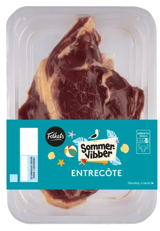 Storfe Entrecote Ca300g Folkets Sommervibber