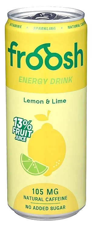 Froosh Energidrikk Sitron&Lime 0,33l boks