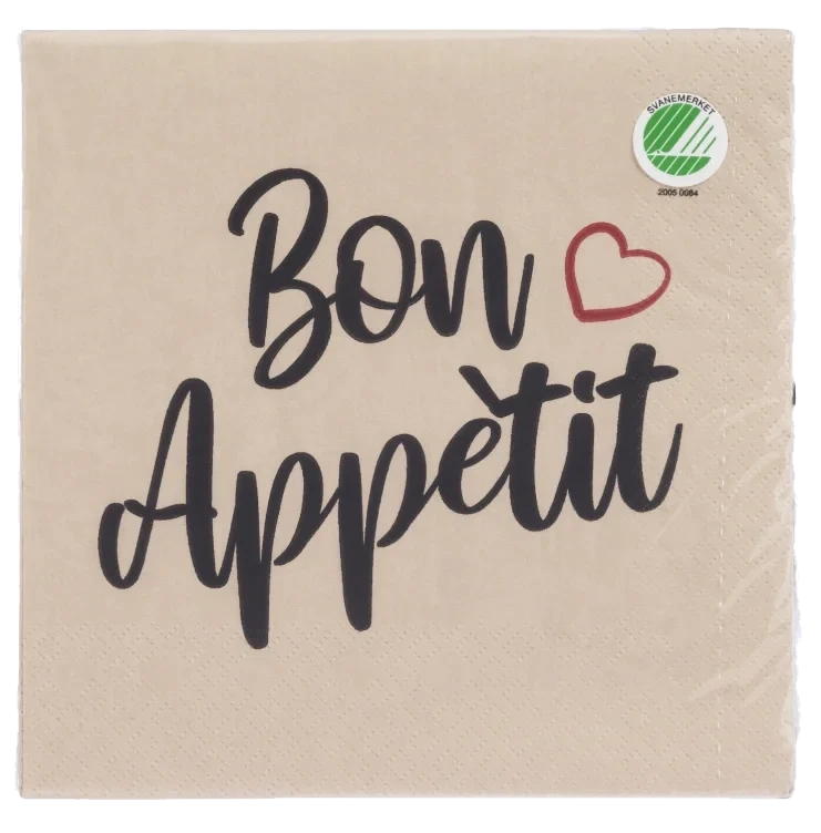 Serviett Lunsj Bon Appetit 20stk Unik