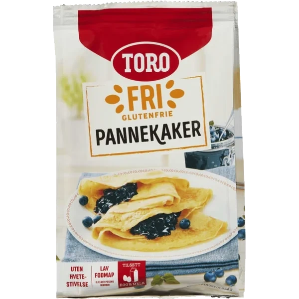 Pannekaker Mix glutenfri 187g Toro