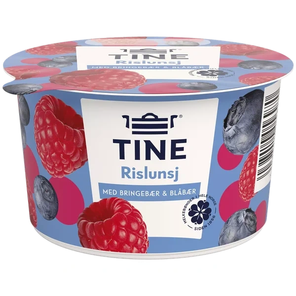 Rislunsj Bringebær/Blåbær 150g Tine