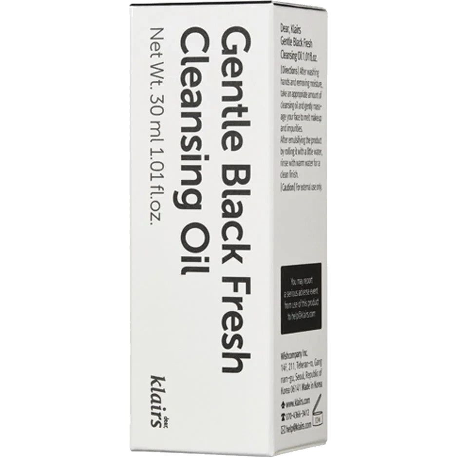 Klairs Gentle Black Fresh Cleansing Oil 30 ml​