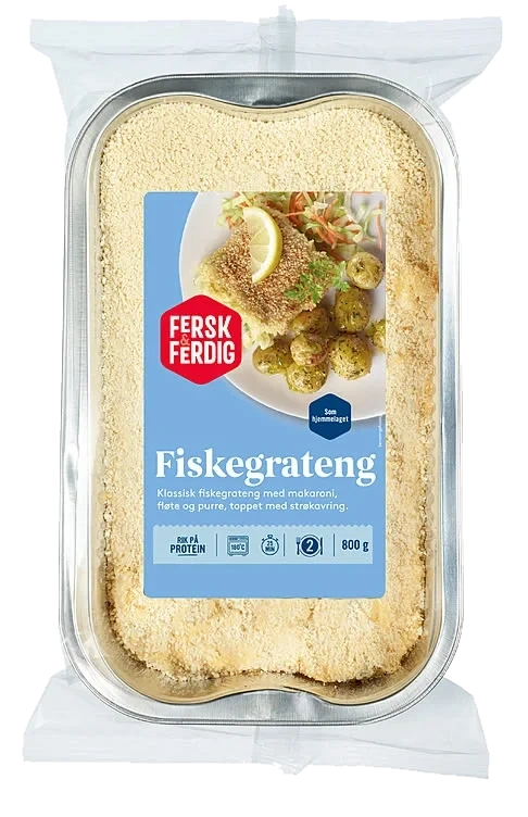 Fiskegrateng 800g Fersk&Ferdig