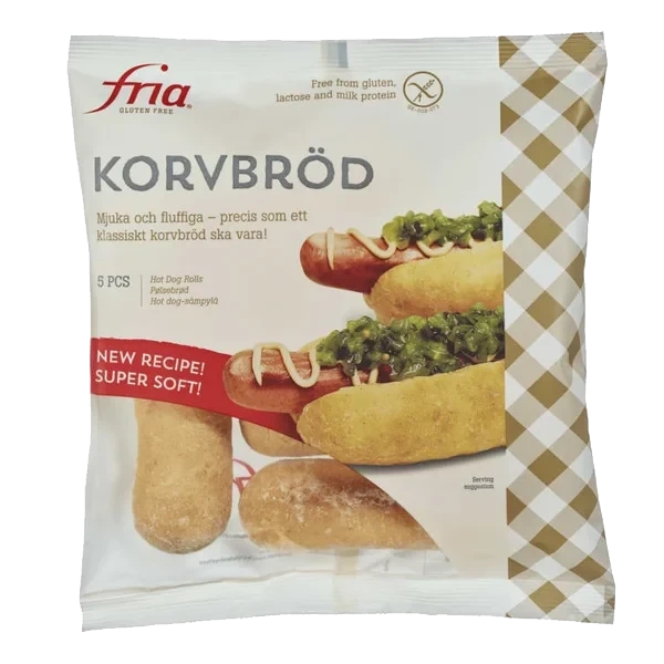 Pølsebrød Glutenfri 210g Fria