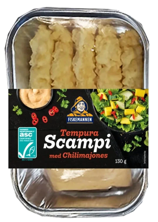 Scampi Asc Tempura Chilimajo 130g