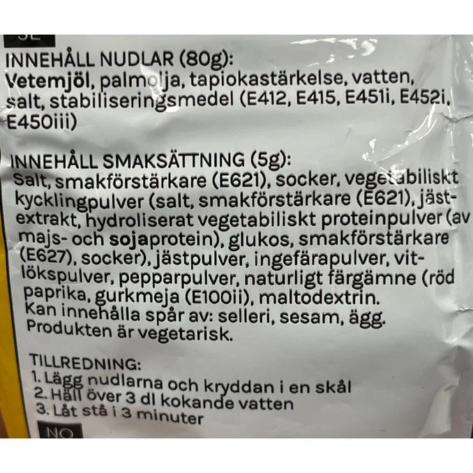 KATOZ Snabbnudel kycklin