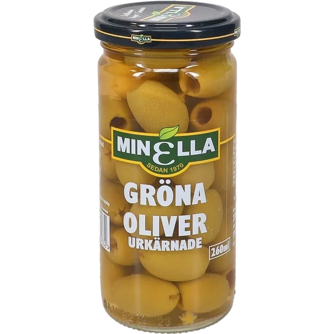 Gröna Oliver Urkärnade