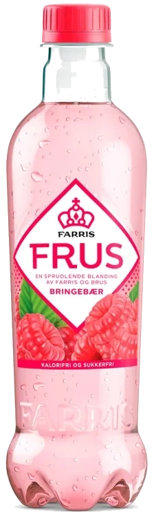Farris Frus Bringebær 0,5l flaske