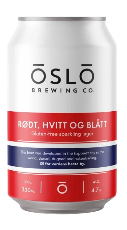 Rødt, Hvitt og Blått - 0.33l bx - 4.7%