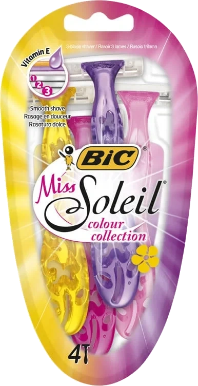 Barberhøvel miss soleil color   4stk