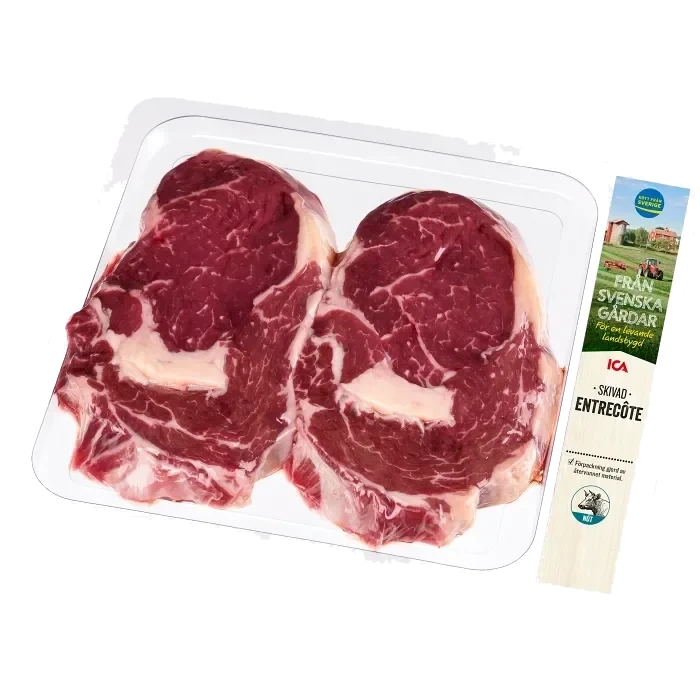 Entrecôte Färsk Skivad ca 450g ICA