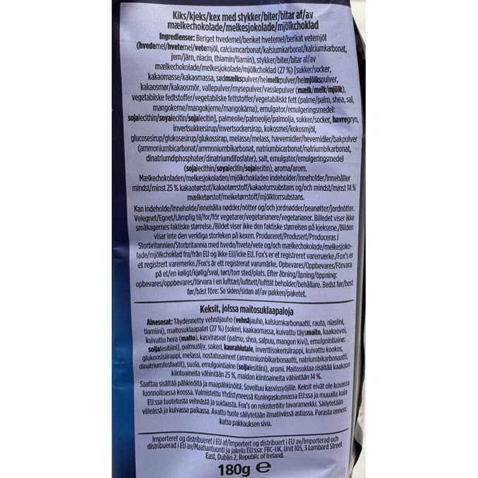 Kakor Mjölkchoklad