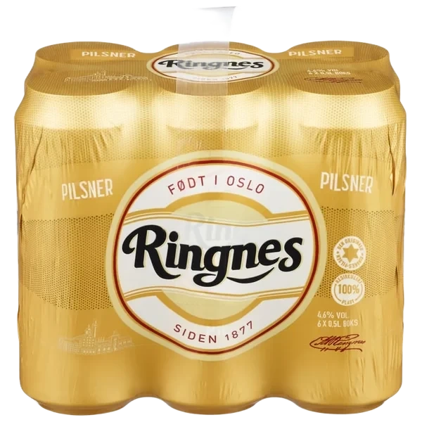 Ringnes Pilsner 0,5lx6 boks