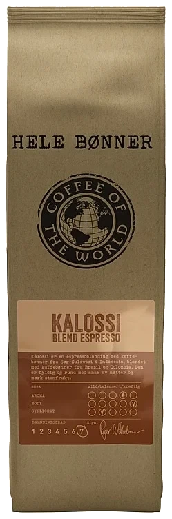 Kalossi Blend Espresso hel 700g Cotw