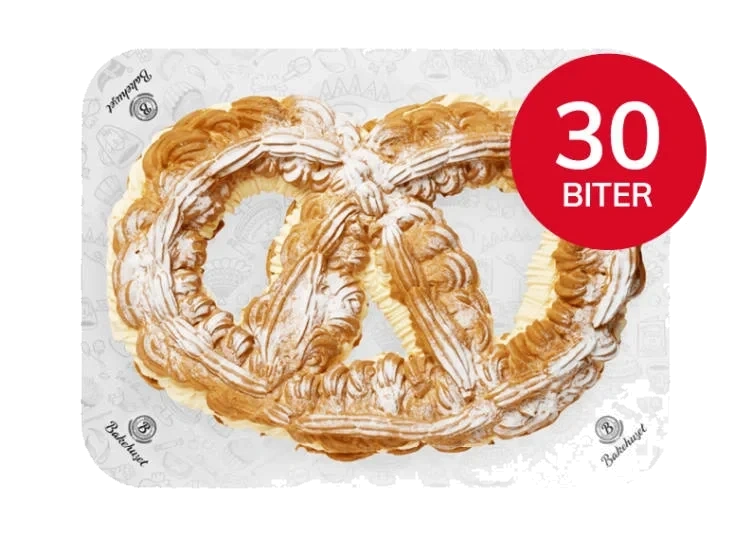 Vannbakkelskringle 30bit Bakehuset
