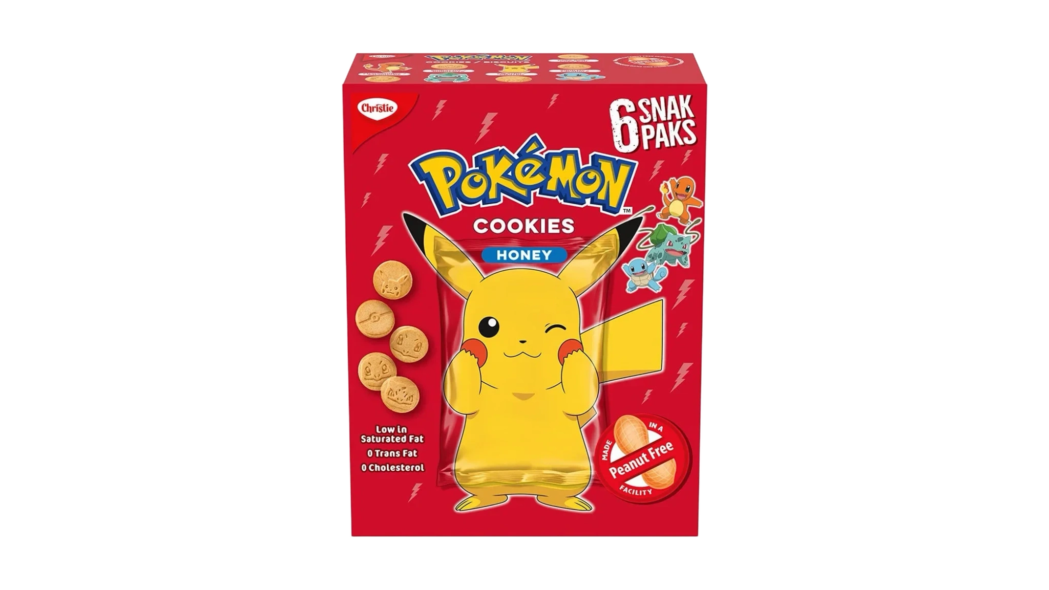 Pokémon Cookies Honey 6-pack 150 g