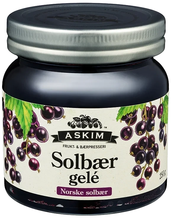 Solbærgelé 250g Askim Frukt og Bærpresseri