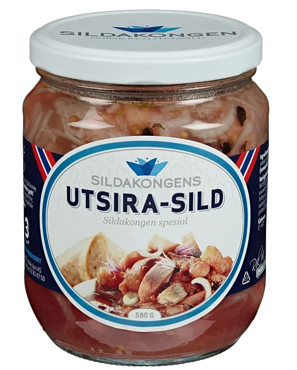 Utsirasild 580g Glass Sildakongen