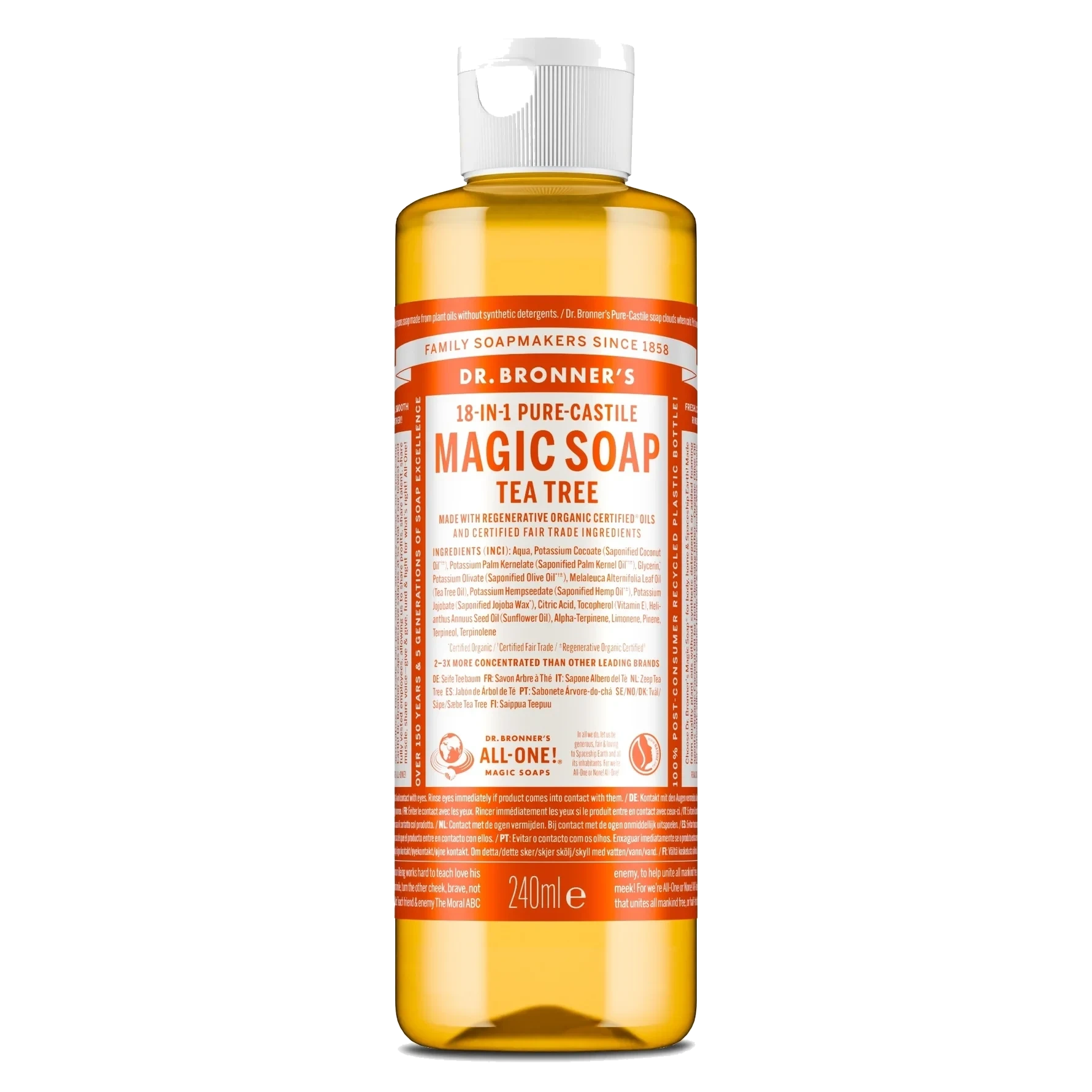 Dr. Bronner's Tea Tree Liquid Soap 236 ml