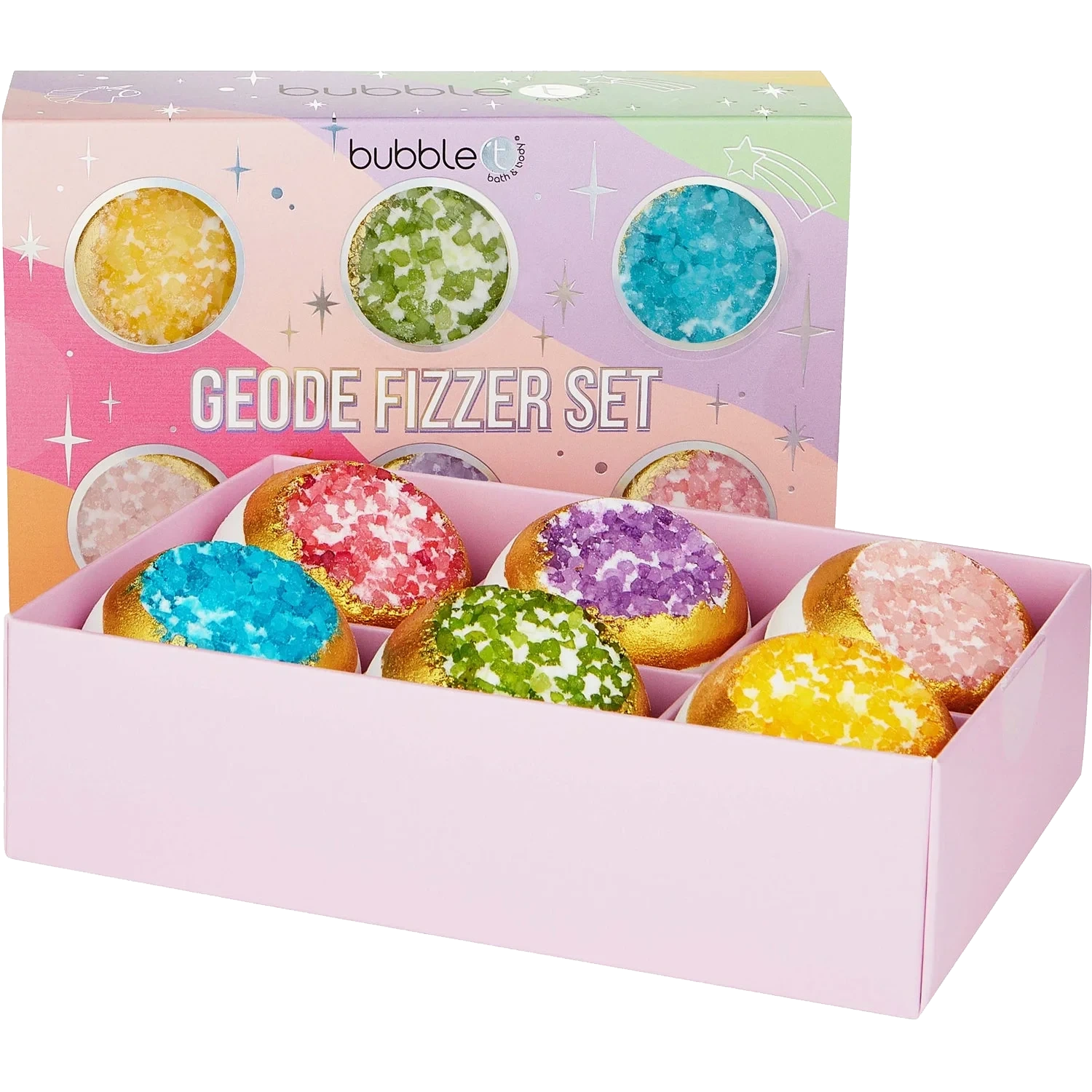BubbleT Rainbow Bath Fizzer Set