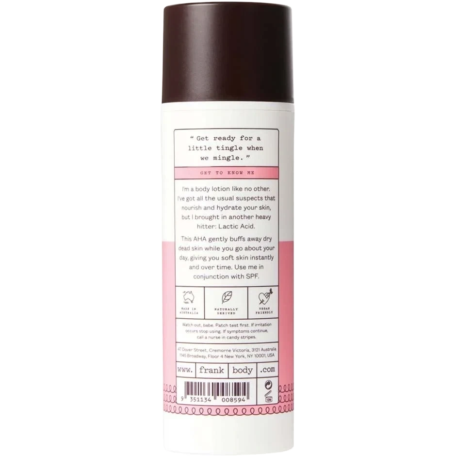 Frank Body Smoothing AHA Body Lotion