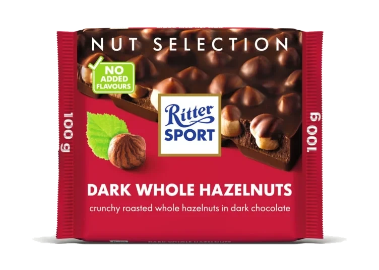 Ritter Sport Dark Whole Hazelnut 100g