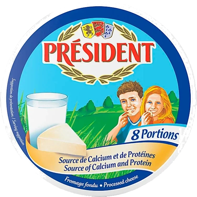 Smøreost Porsjon 8x17,5g President