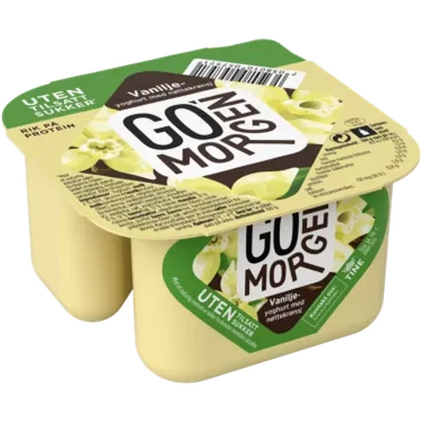 Go'morgen Yoghurt U Vanilje M Nøttekr 190g