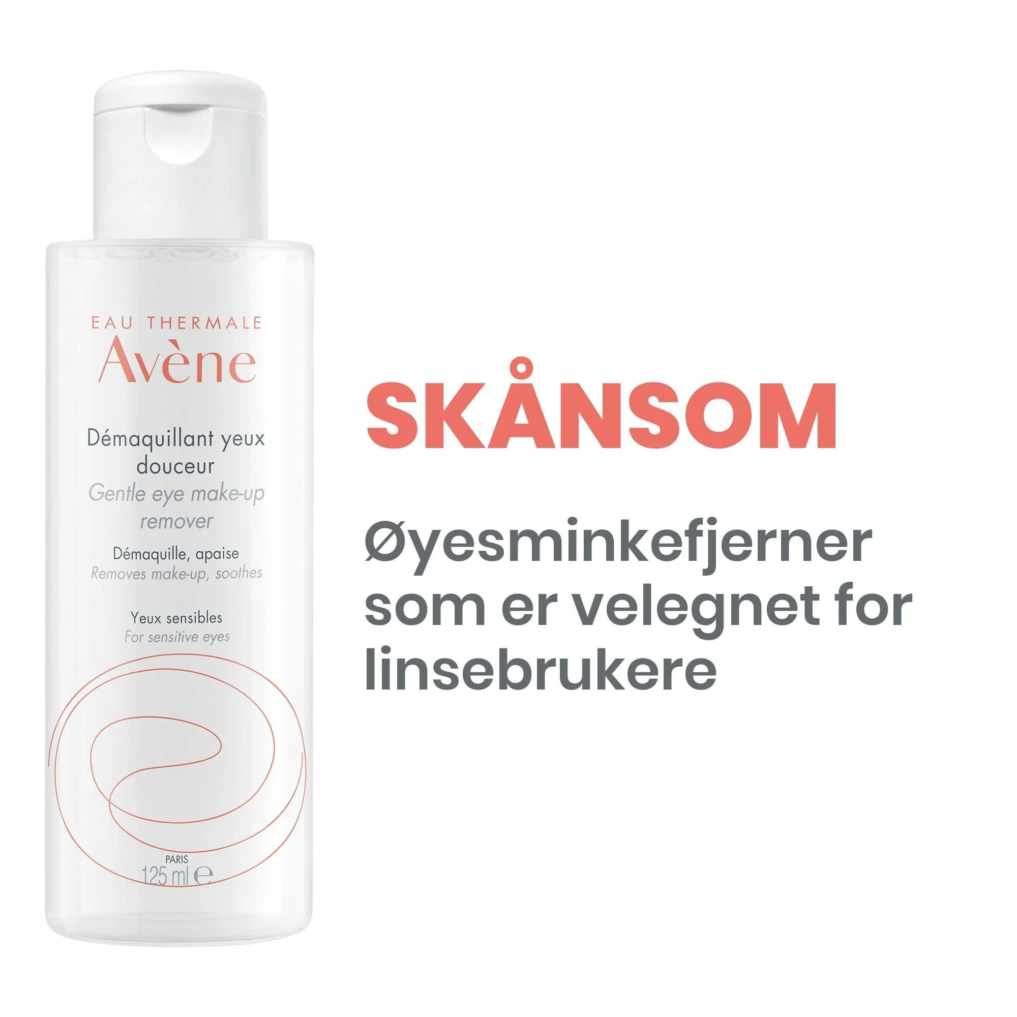 Avène Gentle Eye Make-up Remover, 125 ml