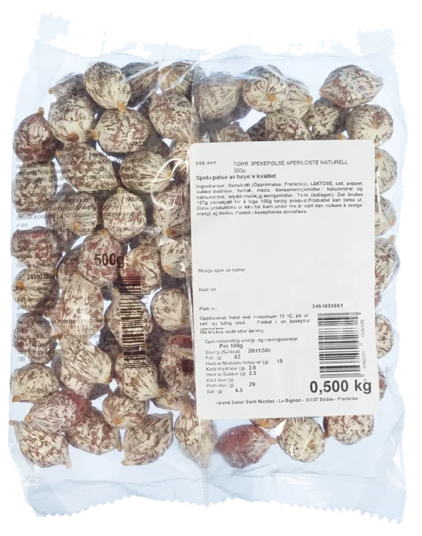 Snack salami naturell 500g
