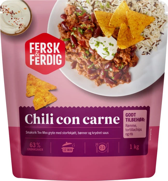 Chili Con Carne 1kg Fersk&Ferdig