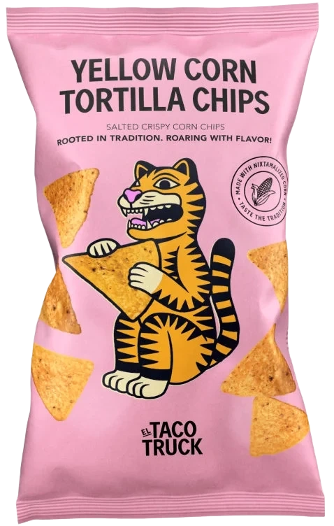 Yellow Corn Chips Salted 185g El Taco Truck