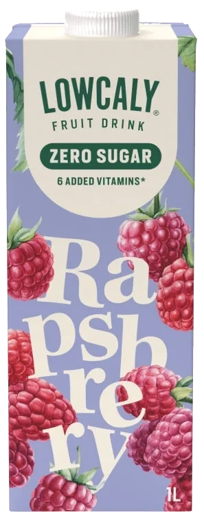 Lowcaly Fruktdrikk Raspberry 100cl