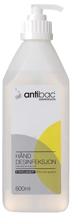 Antibac hånddesinfeksjon pumpeflaske 85%   600ml