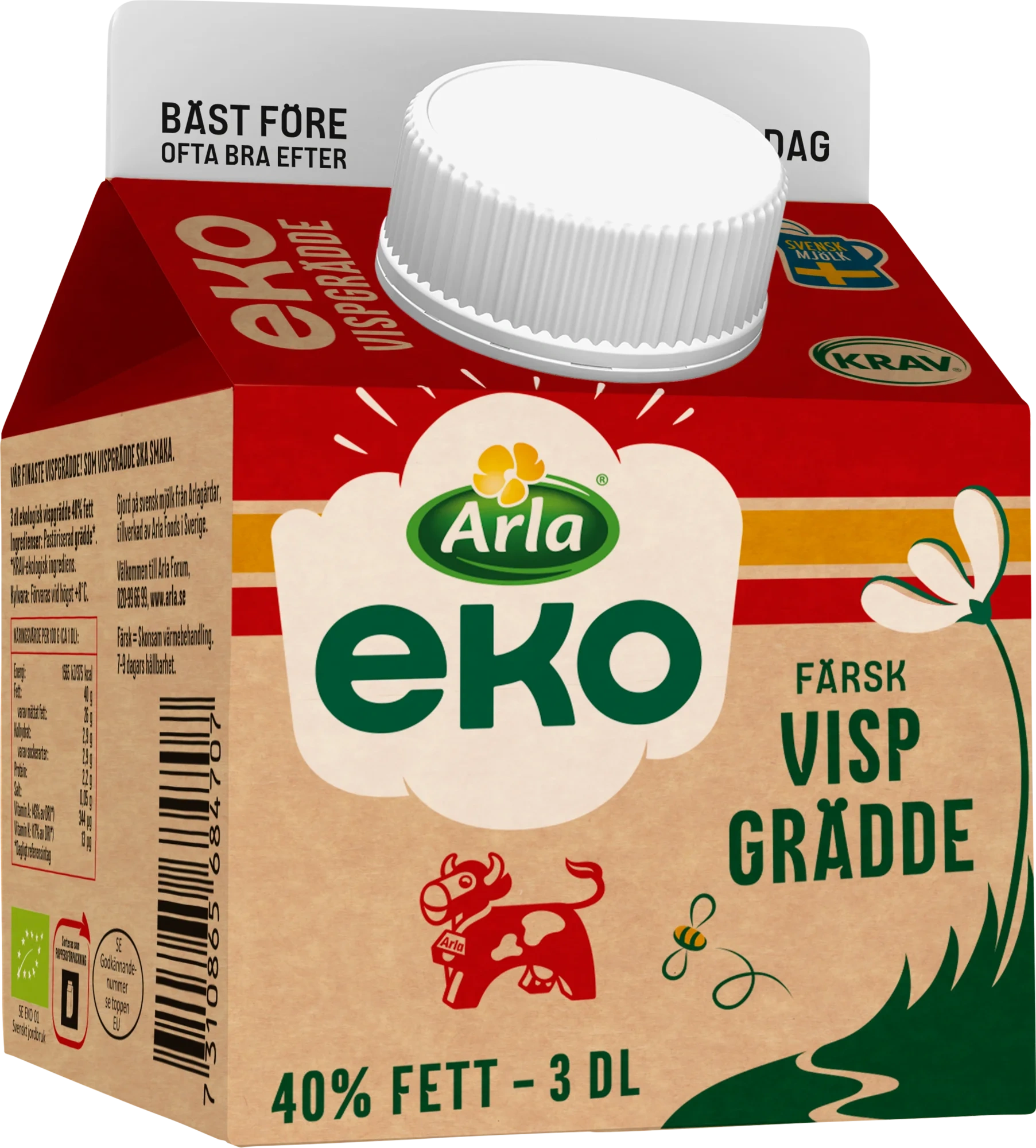 Eko vispgrädde 40%