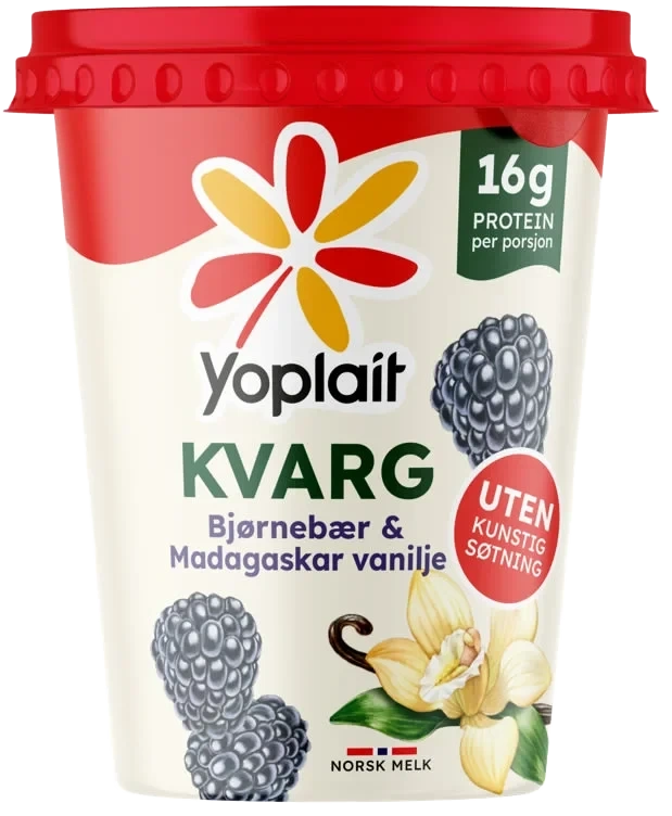 Yoplait Kvarg Bjørnebær&Vanilje 420g