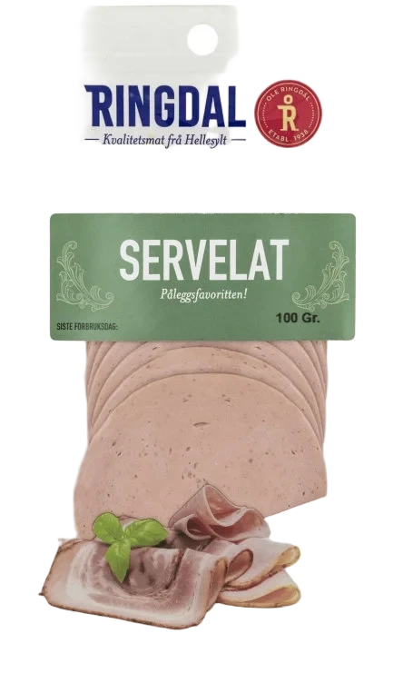 Servelat skivet 100g Ringdal