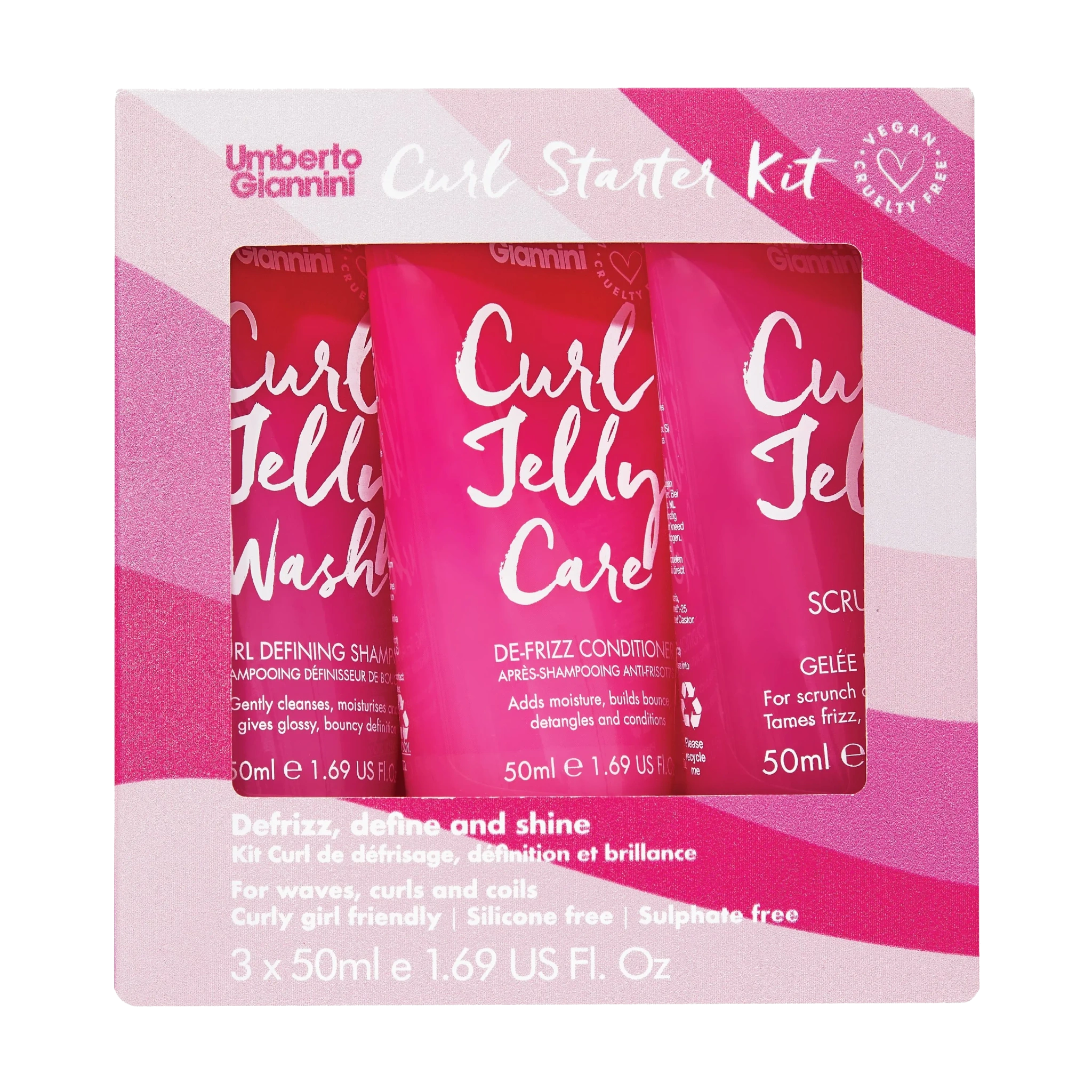 Umberto Giannini Curl Jelly Starter Kit, 1 sett