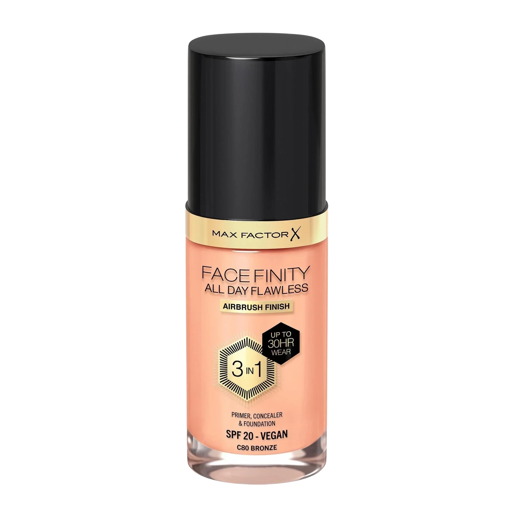 Max Factor Facefinity All Day Flawless 3-In-1 Foundation 80 Bronze